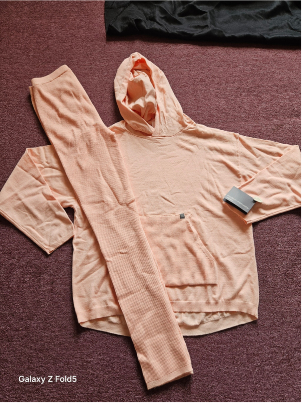Womans Gerber Matching Set Hoodie and Leggings Peach Size XS